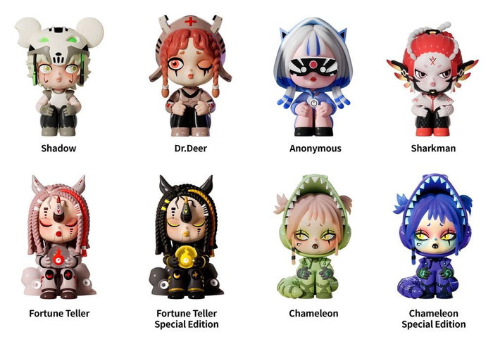 Fun Maker Limited PUNKBYTE Mini Figurines Blind Box Display (12)