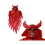 BigBuy Home Décoration d'Halloween Démon 153 x 106 x 16 cm