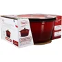 Menastyl Cocotte ronde en fonte émaillée 7 L 29 cm Réf. 6020105 - Cuisson uniforme, compatible tous feux (induction), pour ragoûts et plats mijotés - Rouge