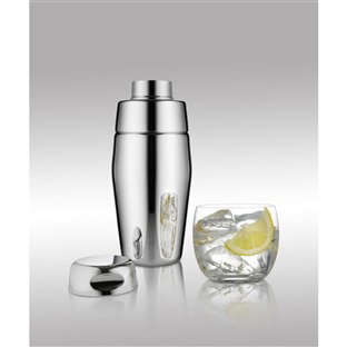 Alessi L 870/50 Coctelera - Coctelera en acier inoxidable 18/10, conçu par Luigi Massoni et Carlo Mazzeri pour cocktails