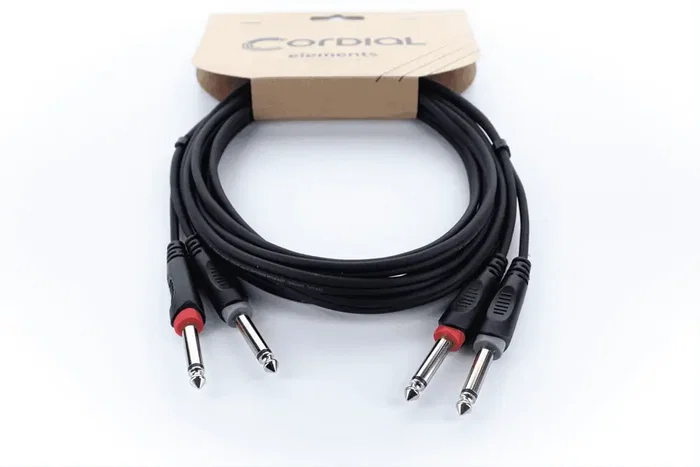 CORDIAL Câble Audio Double Mono Jacks 6 Mètres CORDIAL Câble Audio Double Mono Jacks 6 Mètres