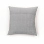 Today Coussin Charme Slub x Chambray avec pompons Capucine 40 x 40 cm