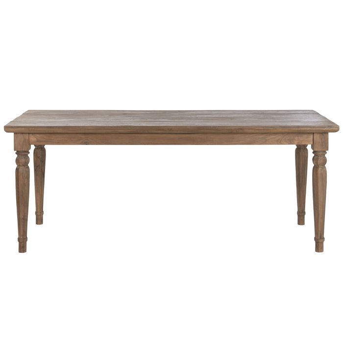 Table de Salle à Manger Home ESPRIT bois de teck 200 x 90 x 78 cm