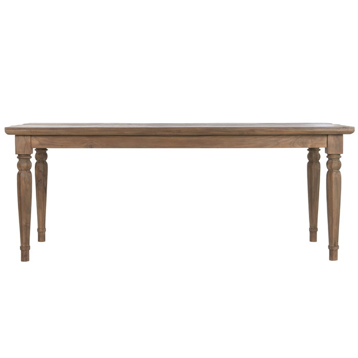 Table de Salle à Manger Home ESPRIT bois de teck 200 x 90 x 78 cm