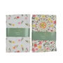 Decoris Nappe à motifs floraux en polyester et coton, 140 x 250 cm