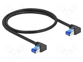 DELOCK Câble Ethernet Patch Cord Cat 6a S/FTP 0,5m Noir
