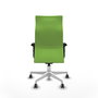 Piqueras Y Crespo Fauteuil Albacete, Mécanisme Synchrone, Pistache, Bras 2D, Base Blanche