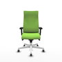Piqueras Y Crespo Fauteuil Albacete, Mécanisme Synchrone, Pistache, Bras 2D, Base Blanche