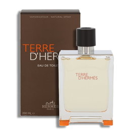 Hermès Terre d'Hermès Eau de Toilette Vaporisateur 200 ml pour Homme - Parfum Boisé, Notes d'Agrumes, Geranium et Patchouli