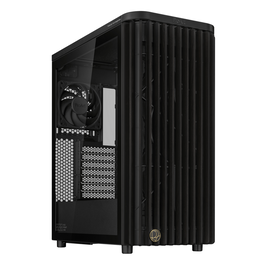 Asus 90DC00M0-B39000 Boîtier PC ProArt PA401 Wood Edition avec panneau latéral en verre, noir sur transparent
