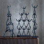 BigBuy Home Figurine Décorative Noir Aluminium