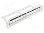 LANBERG Panneau de brassage Keystone 1U 10 pouces blanc