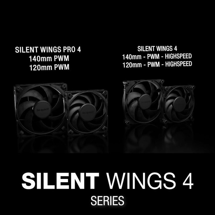 Ventillateur de cabine Be Quiet! SILENT WINGS 4 (1 Unité)
