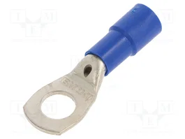 BM GROUP Connecteur à anneau tubulaire isolé bleu 16mm² M10
