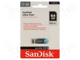 SANDISK Ultra Flair 64 Go Bleu