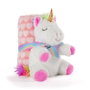 PERLETTI Peluche licorne avec manta douce Tiara - Peluche 22 cm, manta 120x80 cm - Doudou et couverture