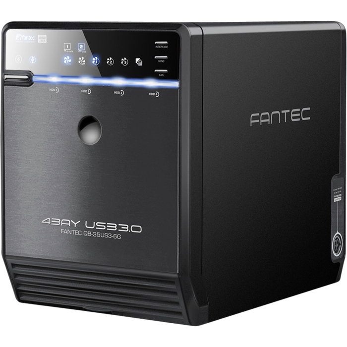 Fantec QB-35US3-6G boîtier pour 4x 3,5 pouces SATA HDD USB 3.0 eSATA noir