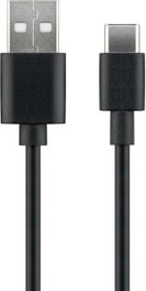 MicroConnect Câble USB-C vers USB 2.0 Type A, 1m, Noir