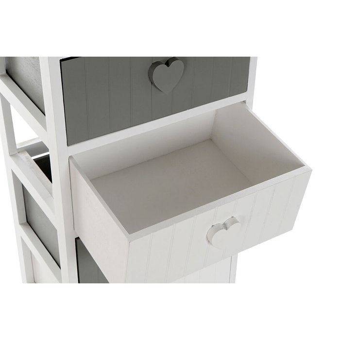 Caisson à Tiroirs Home ESPRIT Blanc Gris 40 x 29 x 90 cm Caisson à Tiroirs Home ESPRIT Blanc Gris 40 x 29 x 90 cm