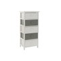 Caisson à Tiroirs Home ESPRIT Blanc Gris 40 x 29 x 90 cm