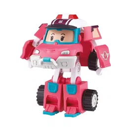 Silverlit Sandy Robocar Poli - Figurine robot transformable 2-en-1 de 10 cm