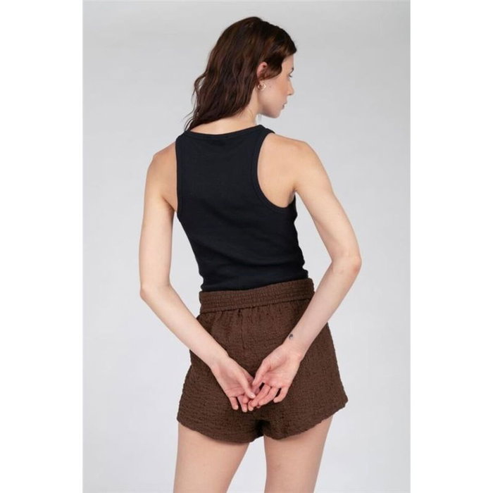 Maillot de Corps sans Manches pour Femme 24COLOURS Noir XS