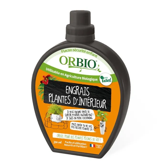 ORBIO - Engrais pour plantes d'intérieur - Nourrit durablement, stimule la croissance et améliore la vigueur - Pour plantes d'intérieur plus saines et plus denses