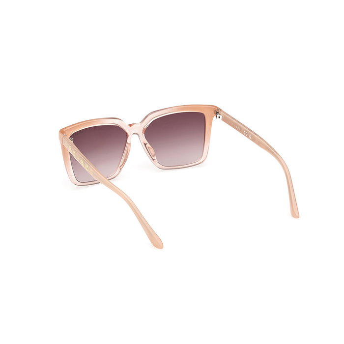 Guess GU00099-5525F Lunettes de soleil carrées ivoire/marron