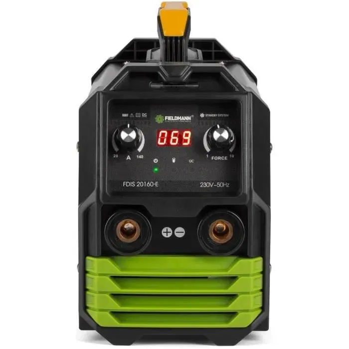 Fieldmann FDIS 20160-E Poste à Souder Inverter 20-160 A avec Hot Start et Anti-Stick pour Acier, Inox, Métal Galvanisé