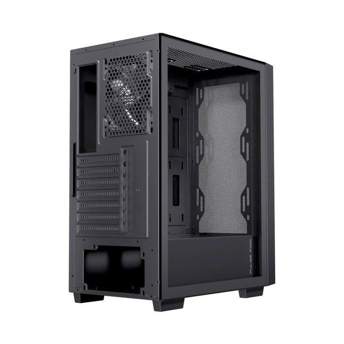 Einarex PULSE P100 Core Black Boîtier Gaming Semi-tour Noir