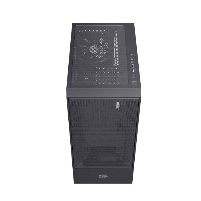 Einarex PULSE P100 Core Black Boîtier Gaming Semi-tour Noir