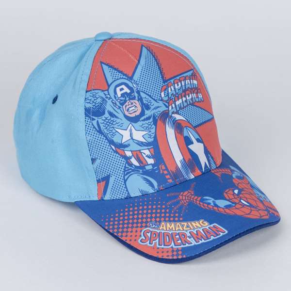 Cerdá - Casquette Avengers Marvel - Bleu - Taille 53 cm - Marvel Officiel - Matériau: Coton