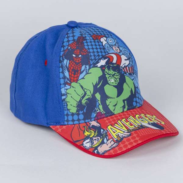 Cerdá - Casquette Avengers Marvel - Bleu - Taille 53 cm - Marvel Officiel - Matériau: Coton
