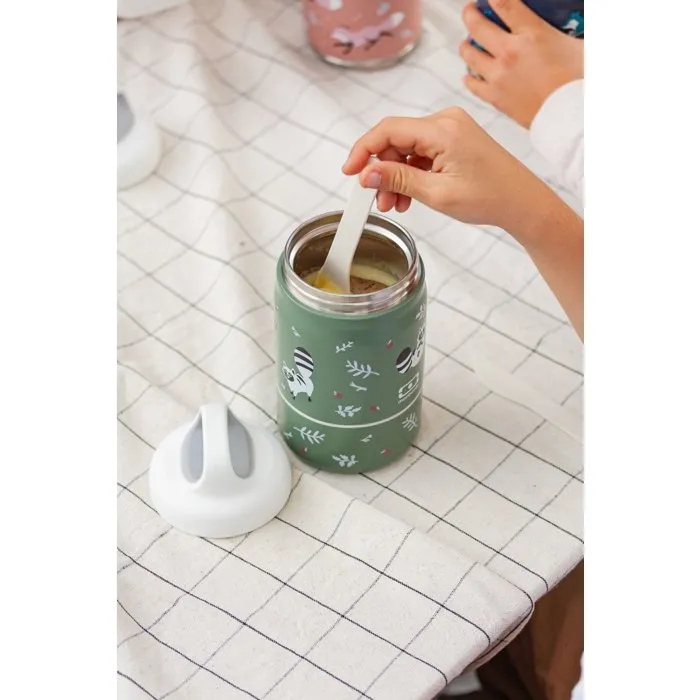 Monbento Handy Racoon Lunchbox Isotherme Enfant 2 Compartiments 350 ml + 150 ml Monbento Handy Racoon Lunchbox Isotherme Enfant 2 Compartiments 350 ml + 150 ml