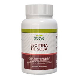 SOTYA Lecitine De Soja 1600Mg 90 Perles Complément Alimentaire Cholestérol