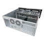 Unykach UK51918 Boîtier Rack 19 Pouces 4U Serveur ATX Noir/Argent