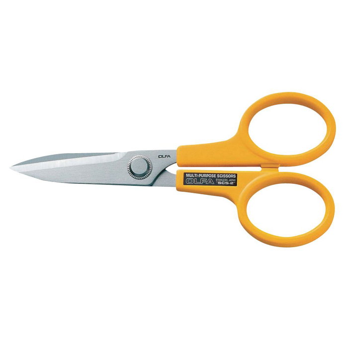 Ciseaux Olfa 17 cm Acier inoxydable Jaune Polyvalents Ciseaux Olfa 17 cm Acier inoxydable Jaune Polyvalents