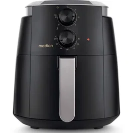 Medion Airfryer MD13020 Friteuse à Air Chaud 1500 W 4.7 L Minuterie 60 min Température jusqu'à 200 °C - Noir