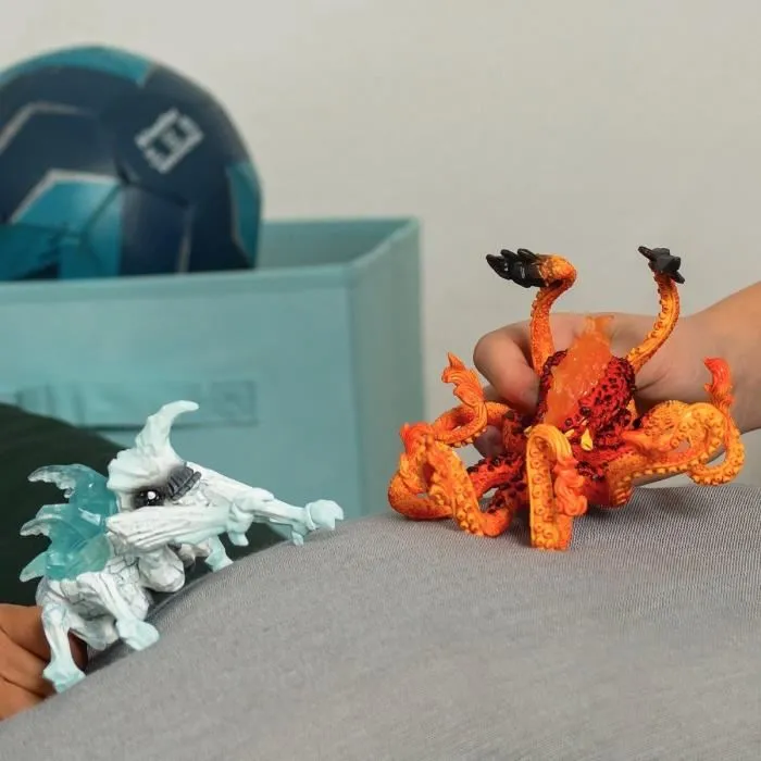 SCHLEICH 70826 - Figurines Duo Pieuvre de Lave vs Insecte de Glace, Eldrador Creatures, Jouet enfant dès 6 ans