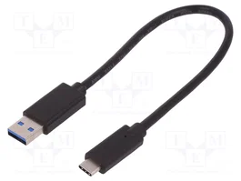 QOLTEC Câble USB 3.0 USB A vers USB C 0,25m