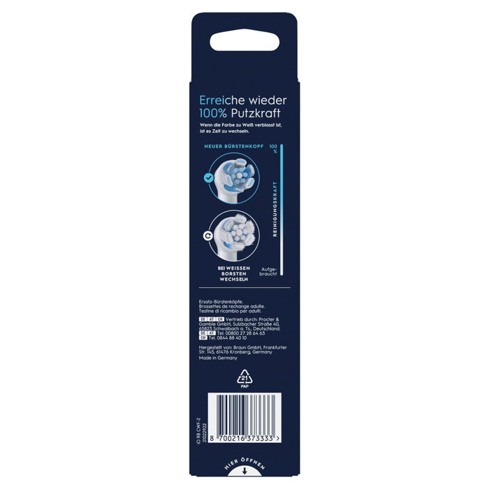 Oral-B Têtes de brosse à dents iO Ultimate Cleaning, Lot de 2, Blanc Oral-B Têtes de brosse à dents iO Ultimate Cleaning, Lot de 2, Blanc