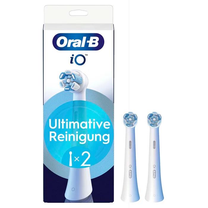 Oral-B Têtes de brosse à dents iO Ultimate Cleaning, Lot de 2, Blanc Oral-B Têtes de brosse à dents iO Ultimate Cleaning, Lot de 2, Blanc