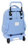Smiley World Mochila grande con ruedas compacta y extensible recargable "Joyful" 33 x 45 x 22 cm - Sac à dos enfant