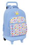 Smiley World Mochila grande con ruedas compacta y extensible recargable "Joyful" 33 x 45 x 22 cm - Sac à dos enfant