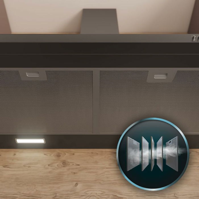 Hotte standard Cecotec Bolero Flux PM 606500 Noir 60 cm Hotte standard Cecotec Bolero Flux PM 606500 Noir 60 cm