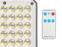 Ibergarden Lampe solaire LED 400 Lm 16x6x16.5 cm Noir/Argent avec détecteur de mouvement IP44 (Set de 6)