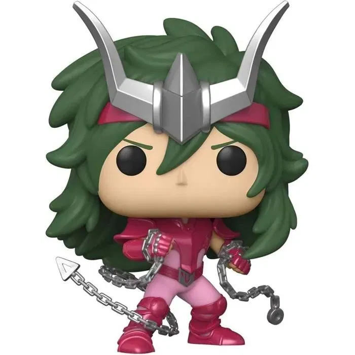 Funko Pop! 809 Figurine Les Chevaliers du Zodiaque Saint Seiya - Andromeda Shun, Chevalier de Bronze avec Armure et Chaînes, 10 cm