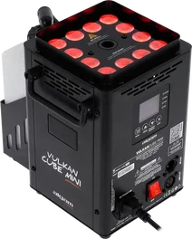 ALGAMLIGHT Machine à Fumée Compacte Verticale LED 1200W avec Télécommande DMX - Noir