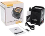 ALGAMLIGHT Machine à Fumée Compacte Verticale LED 1200W avec Télécommande DMX - Noir