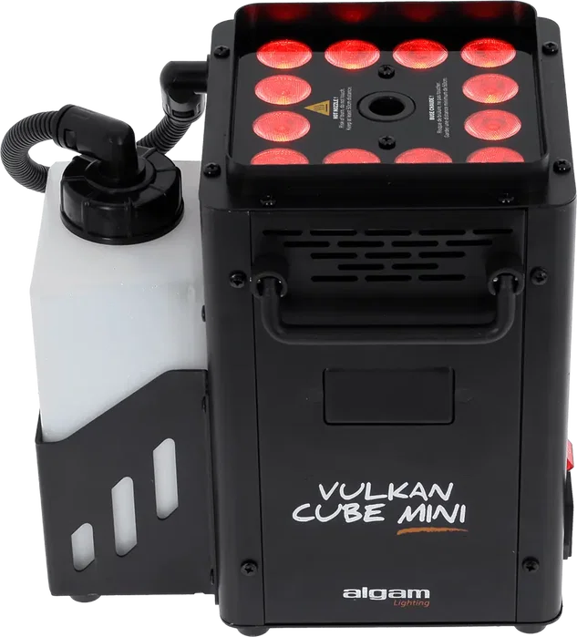 ALGAMLIGHT Machine à Fumée Compacte Verticale LED 1200W avec Télécommande DMX - Noir